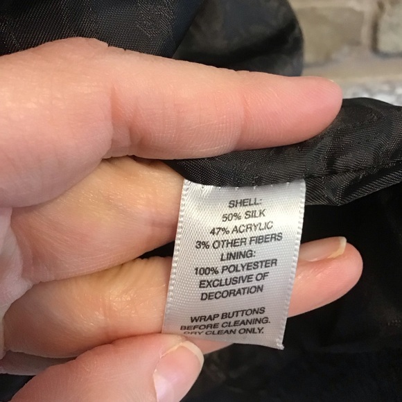 WHITE HOUSE BLACK MARKET Women’s Silk Blend Textured Plaid Blazer Jacket 12 - Picture 6 of 6